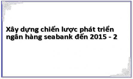 Xây dựng chiến lược phát triển ngân hàng seabank đến 2015 - 2