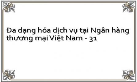 Đa dạng hóa dịch vụ tại Ngân hàng thương mại Việt Nam - 31