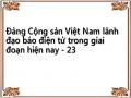 Đảng Cộng sản Việt Nam lãnh đạo báo điện tử trong giai đoạn hiện nay - 23