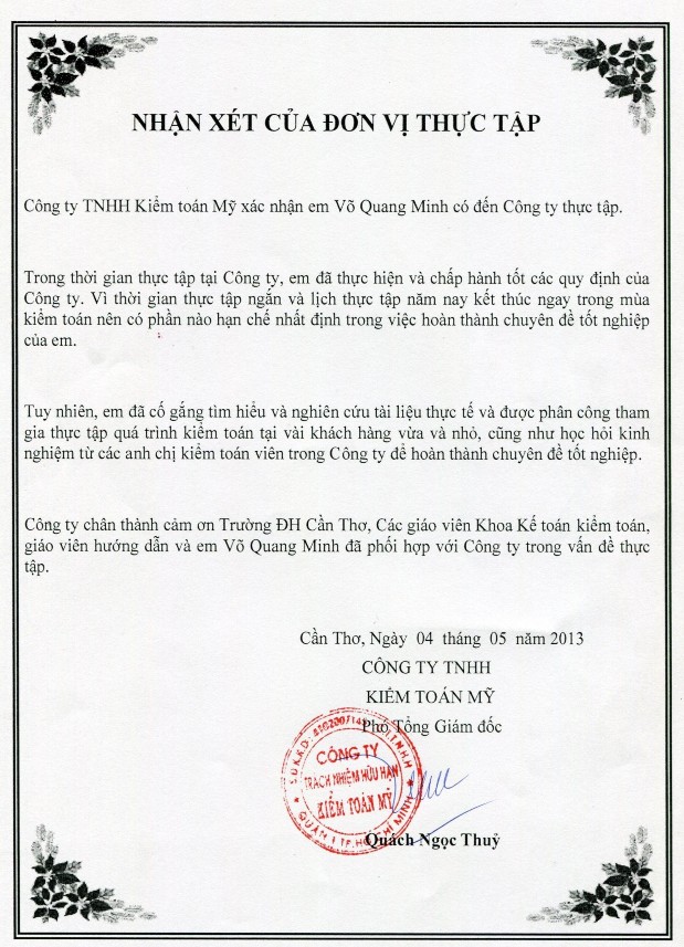 BẢN NHẬN XÉT LUẬN VĂN TỐT NGHIỆP Họ và tên người nhận xét LÊ PHƯỚC 1