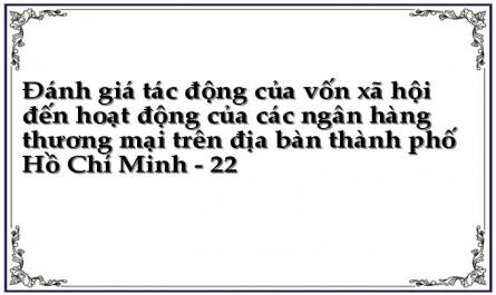 Đánh giá tác động của vốn xã hội đến hoạt động của các ngân hàng thương mại trên địa bàn thành phố Hồ Chí Minh - 22