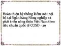 Định Hướng Hoạt Động Và Hoàn Thiện Hệ Thống Kiểm Soát Nội Bộ Tại Nhno&ptnt Việt Nam Theo Tiêu Chuẩn Quốc Tế Coso