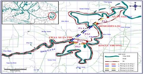 Hình 3 13 Các trường hợp cắt dòng được tính toán Trường hợp 1 Trường hợp 6