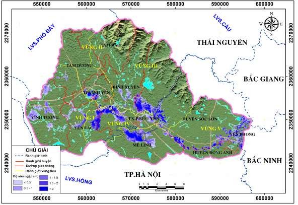 Hình 3 27 Bản đồ ngập lụt lưu vực Sông Phan – Cà Lồ PA3 Hình 3 28 Bản đồ 4