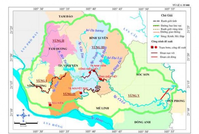 Hình 4 2 Sơ đồ tổng thế bố trí giải pháp công trình 1 Công trình đầu mối 1