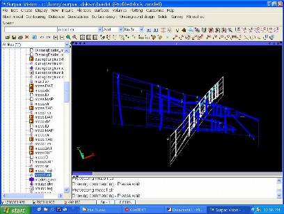 Kết quả thành lập hệ thống mặt cắt bằng phần mềm Surpac cho phép nhận 1