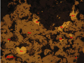 Ảnh 1 10 BG 1 1 lò 1 TQ QTZ3 Vàng tự sinh Au xâm tán cùng pyrotin II Pyr trong 9