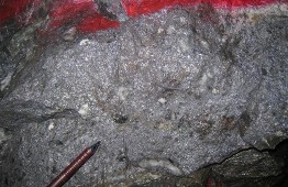 Ảnh 1 17 Quặng thạch anh sulfua vàng cấu tạo dạng đặc xít TQ BĐMQ Nguồn 1