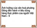 Ảnh Hưởng Của Văn Hoá Phương Đông Đến Hành Vi Tiêu Dùng Hàng Thực Phẩm Của Người Việt Nam