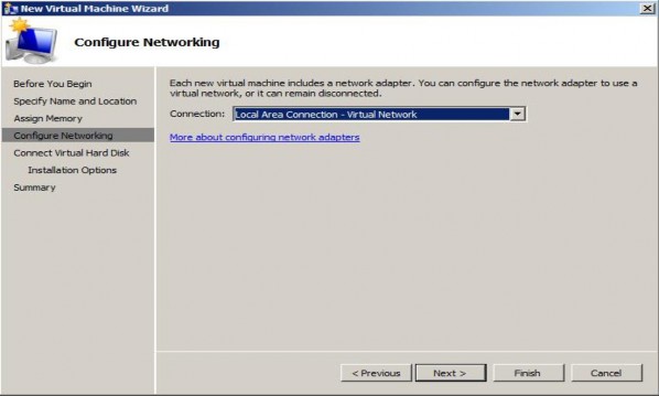 Hình 3 13 Chọn card mạng kết nối đến máy ảo Trong màn hình Connect Virtual Hard 1