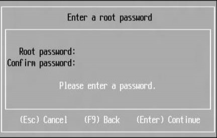 Hình 3 23 Đặt password cho root Nhấn F11 để cài đặt Hình 3 24 Màn hình xác 11