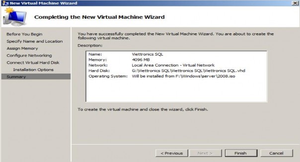 Hình 3 16 Thông tin tóm tắt về máy ảo Cửa sổ Hyper V Manager mục Virtual Machine 4