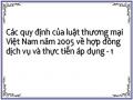 Các quy định của luật thương mại Việt Nam năm 2005 về hợp đồng dịch vụ và thực tiễn áp dụng