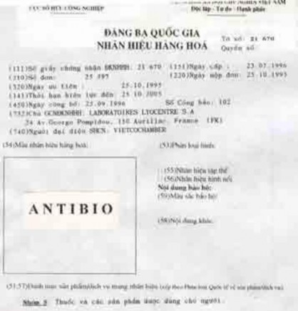 Hình 2 1 Giấy chứng nhận đăng kí nhãn hiệu 33 Tuy nhiên sau đó trên thị 1