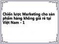 Chiến lược Marketing cho sản phẩm hàng không giá rẻ tại Việt Nam