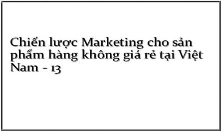 Chiến lược Marketing cho sản phẩm hàng không giá rẻ tại Việt Nam - 13