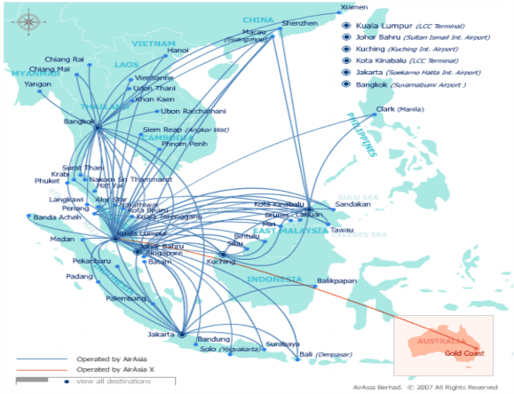 Nguồn www airasia com Từ khi Air Asia giới thiệu giá vé rẻ vào tháng 12 2001 tới 2