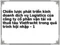 Chiến lược phát triển kinh doanh dịch vụ Logistics của công ty cổ phần vận tải và thuê tàu Vietfracht trong quá trình hội nhập