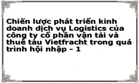 Chiến lược phát triển kinh doanh dịch vụ Logistics của công ty cổ phần vận tải và thuê tàu Vietfracht trong quá trình hội nhập - 1