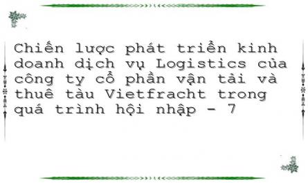 Tình Hình Kinh Doanh Dịch Vụ Logistics Của Vietfracht Trong Thời Gian Qua‌