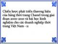 Thực Trạng Vấn Đề Phát Triển Thương Hiệu Của Các Doanh Nghiệp Thời Trang Việt Nam Trong Quá