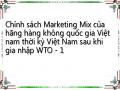 Chính sách Marketing Mix của hãng hàng không quốc gia Việt nam thời kỳ Việt Nam sau khi gia nhập WTO
