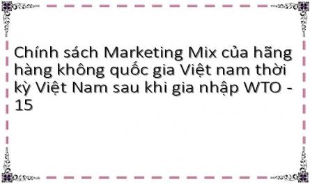 Chính sách Marketing Mix của hãng hàng không quốc gia Việt nam thời kỳ Việt Nam sau khi gia nhập WTO - 15