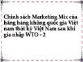 Chính sách Marketing Mix của hãng hàng không quốc gia Việt nam thời kỳ Việt Nam sau khi gia nhập WTO - 2