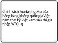 Chính sách Marketing Mix của hãng hàng không quốc gia Việt nam thời kỳ Việt Nam sau khi gia nhập WTO - 9