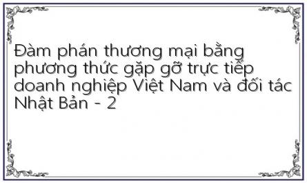 Đàm phán thương mại bằng phương thức gặp gỡ trực tiếp doanh nghiệp Việt Nam và đối tác Nhật Bản - 2