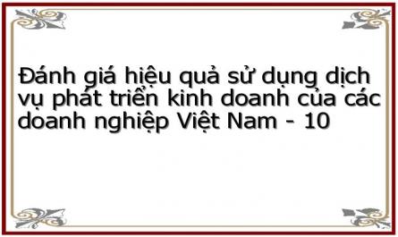 Giải Pháp Nhằm Nâng Cao Hiệu Quả Sử Dụng Đối Với Từng Loại Hình Dịch Vụ Phát Triển Kinh