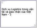 Dịch vụ Logistics trong vận tải và giao nhận của Việt Nam - 3
