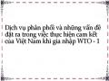 Dịch vụ phân phối và những vấn đề đặt ra trong việc thực hiện cam kết của Việt Nam khi gia nhập WTO