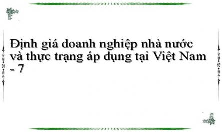 Khảo Sát Thực Trạng Hoạt Động Định Giá Doanh Nghiệp Trong Tiến Trình Cph Dnnn Ở Việt Nam