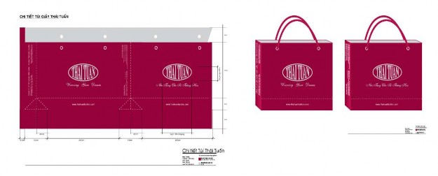 1 Một số yếu tố nhận diện thương hiệu Thái Tuấn 1 Túi xốp 2 Túi giấy 5
