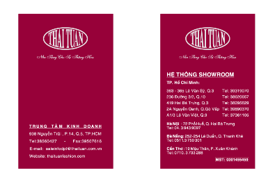 4 Name Card Bảng tên nhân viên 5 Thiệp Bao bì phiếu quà tặng PHỤ LỤC 2 Đối 1