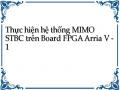 Thực hiện hệ thống MIMO STBC trên Board FPGA Arria V