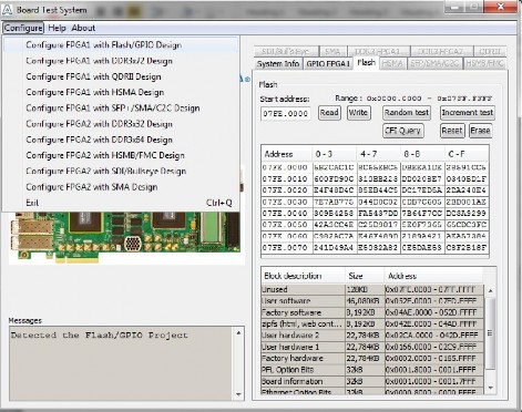 Hình 4 1 Cấu hình menu Flash GPIO trên FPGA 1 Hình 4 2 Kết quả cấu hình LED LCD 1