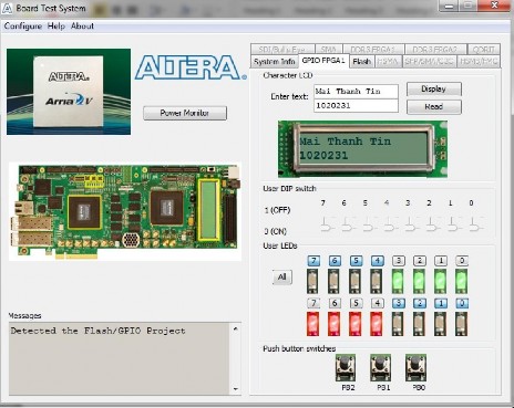 Hình 4 2 Kết quả cấu hình LED LCD hiện thị các Switch và nút nhấn Hình 4 3 2