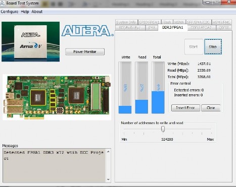 Hình 4 3 Kết quả kiểm tra đọc ghi bộ nhớ RAM gắn với Chip FPGA 1 Hình 4 4 3