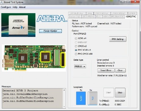 Hình 4 7 Kết quả kiểm tra phát trên cổng kết nối FMC Hình 4 8 Kết quả kiểm 7