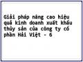 Thực Trạng Về Hiệu Quả Kinh Doanh Xuất Khẩu Thủy Sản Của Công Ty Cổ Phần Hải Việt