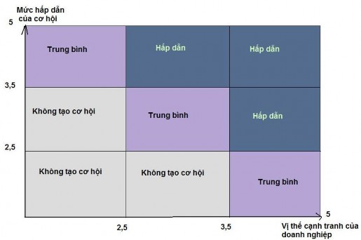 Hình 1 8 Định vị cơ hội kinh doanh cho doanh nghiệp trên ma trận Các doanh nghiệp 5
