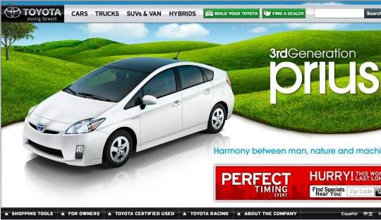 Giao diện trang web www toyota com Được thành lập 28 08 1937 đến nay tên tuổi 3