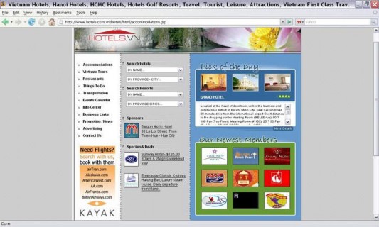 Hình 6 Trang chủ website www hotels com vn Với giao diện thân thiện và sự bố trí 1