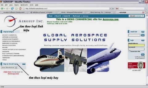 Hình 9 Trang e commerce demo của Aerosup Bản thân các Hãng hàng không cũng là những 1