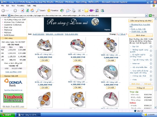 Nguồn www pnj com vn Ngoài ra phần Các trang liên kết chỉ dành cho hình thức trao 1