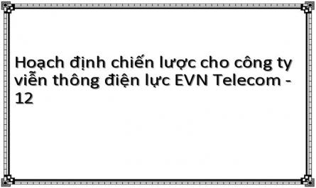 Hoạch định chiến lược cho công ty viễn thông điện lực EVN Telecom - 12