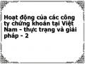 Hoạt động của các công ty chứng khoán tại Việt Nam - thực trạng và giải pháp - 2
