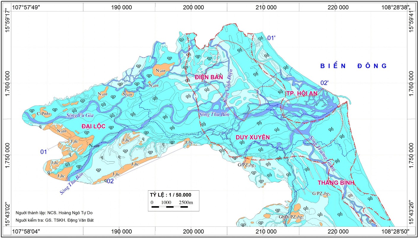 Hình 4 1 Bản đồ địa chất thủy văn vùng đồng bằng ven biển tỉnh Quảng 1